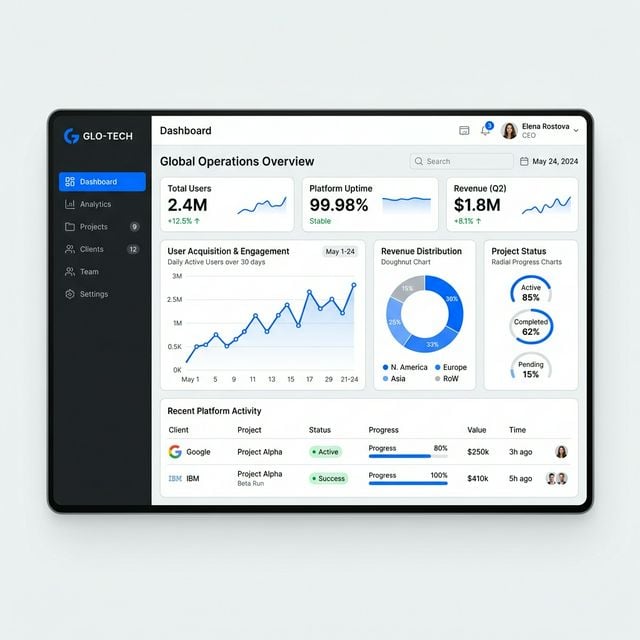Zentrix Platform Dashboard
